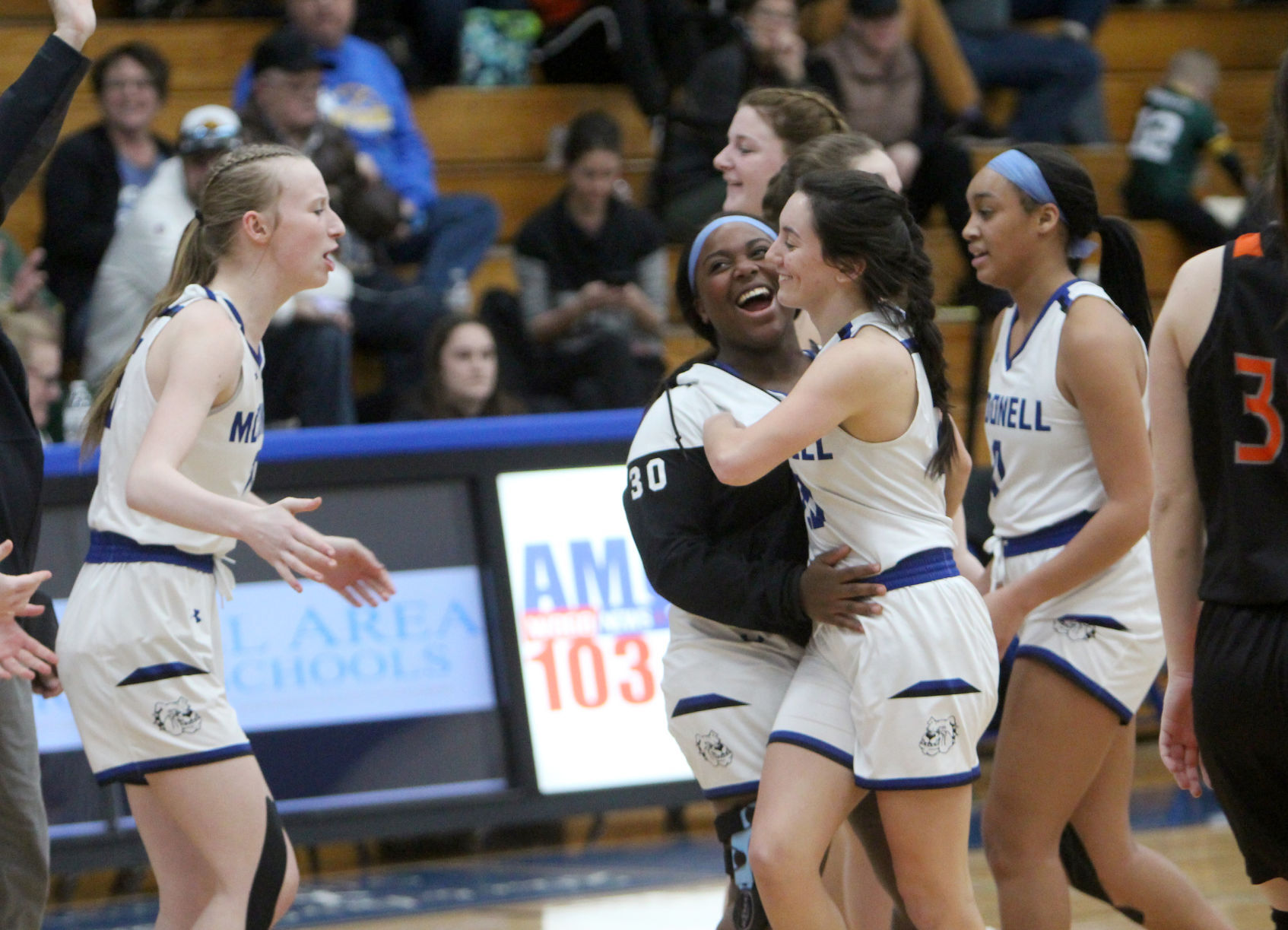 Bloomer at McDonell girls basketball 1-22-22